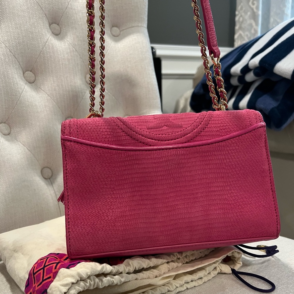 💖Tory Burch Fleming leather snake convertible 💖 - Picture 2 of 11